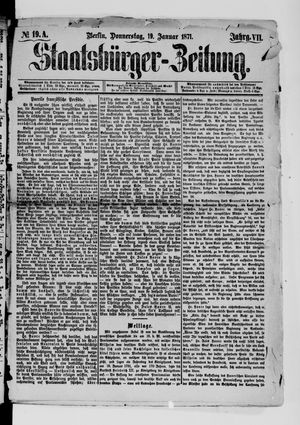 Staatsbürger-Zeitung vom 19.01.1871