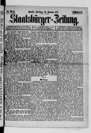 Staatsbürger-Zeitung vom 20.01.1871