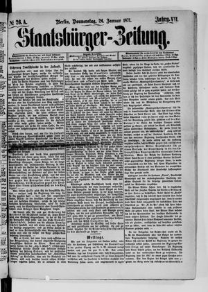 Staatsbürger-Zeitung vom 26.01.1871