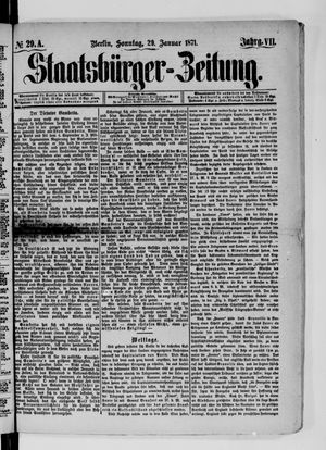 Staatsbürger-Zeitung vom 29.01.1871