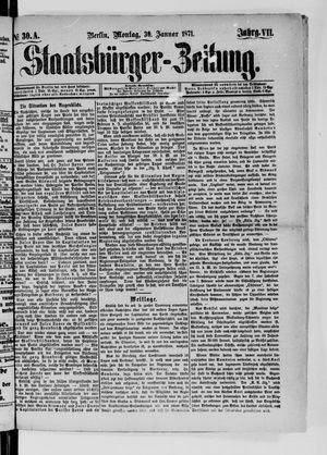 Staatsbürger-Zeitung vom 30.01.1871