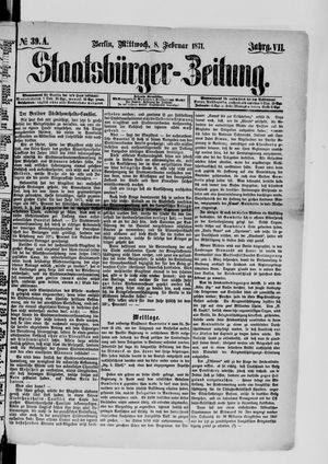 Staatsbürger-Zeitung vom 08.02.1871