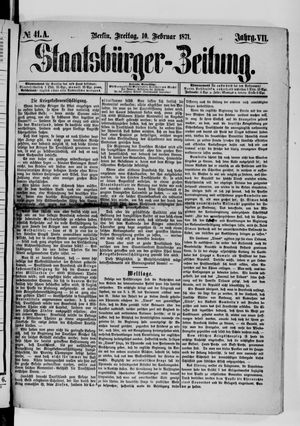 Staatsbürger-Zeitung vom 10.02.1871