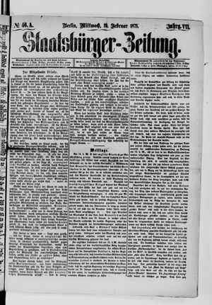 Staatsbürger-Zeitung vom 15.02.1871