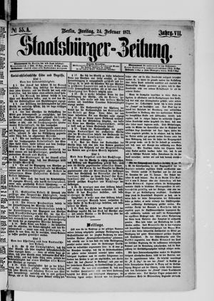Staatsbürger-Zeitung vom 24.02.1871