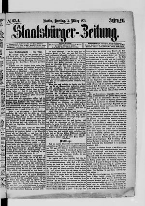 Staatsbürger-Zeitung vom 03.03.1871