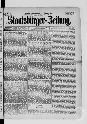 Staatsbürger-Zeitung vom 04.03.1871