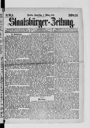 Staatsbürger-Zeitung vom 05.03.1871