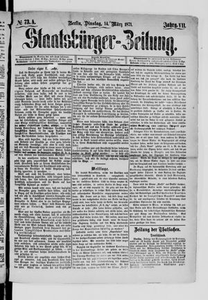 Staatsbürger-Zeitung vom 14.03.1871