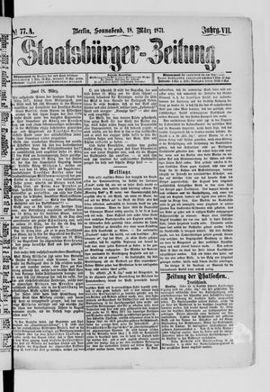 Staatsbürger-Zeitung on Mar 18, 1871