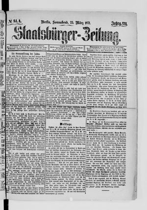 Staatsbürger-Zeitung vom 25.03.1871