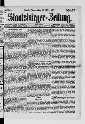 Staatsbürger-Zeitung vom 30.03.1871