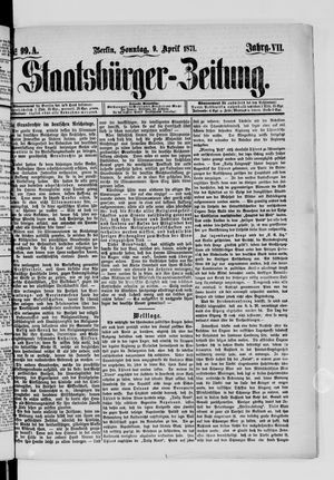 Staatsbürger-Zeitung vom 09.04.1871