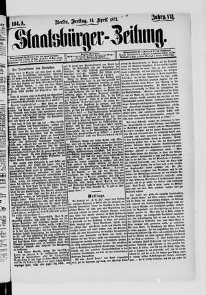 Staatsbürger-Zeitung vom 14.04.1871