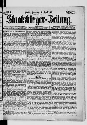 Staatsbürger-Zeitung vom 16.04.1871