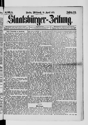 Staatsbürger-Zeitung on Apr 19, 1871