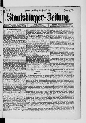 Staatsbürger-Zeitung vom 21.04.1871