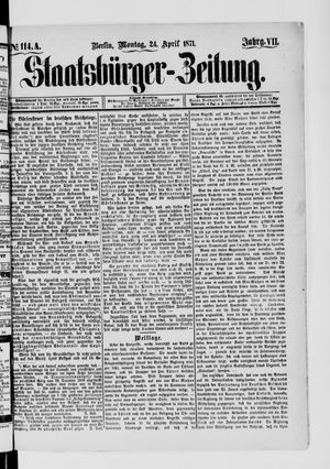Staatsbürger-Zeitung vom 24.04.1871