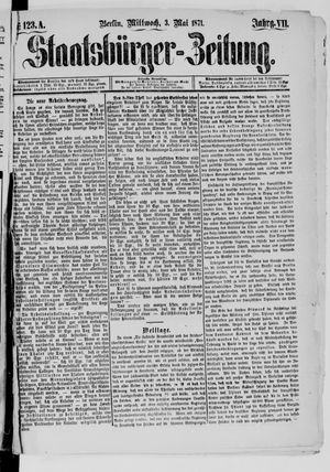 Staatsbürger-Zeitung on May 3, 1871