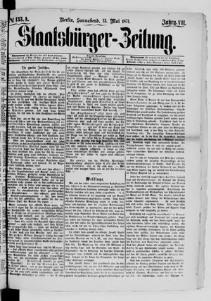Staatsbürger-Zeitung vom 13.05.1871