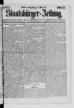 Staatsbürger-Zeitung vom 27.05.1871