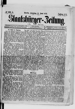 Staatsbürger-Zeitung vom 11.06.1871