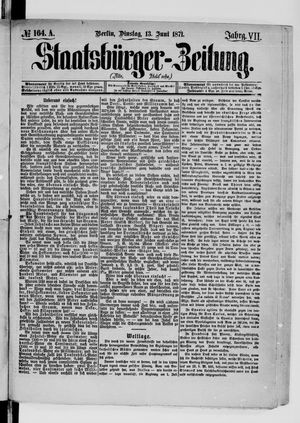Staatsbürger-Zeitung on Jun 13, 1871