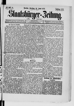 Staatsbürger-Zeitung vom 16.06.1871