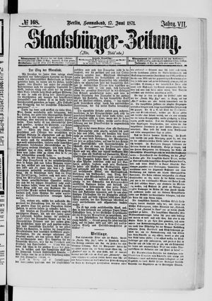 Staatsbürger-Zeitung vom 17.06.1871