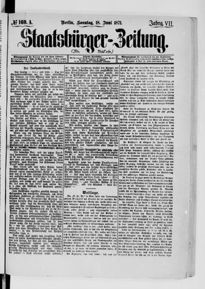 Staatsbürger-Zeitung vom 18.06.1871