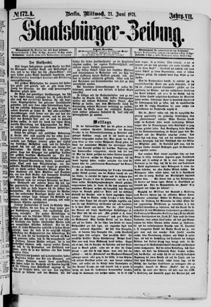 Staatsbürger-Zeitung vom 21.06.1871