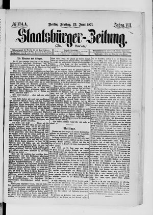 Staatsbürger-Zeitung vom 23.06.1871