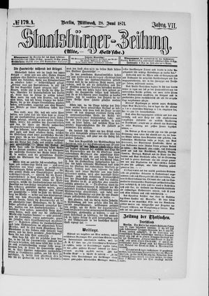 Staatsbürger-Zeitung vom 28.06.1871