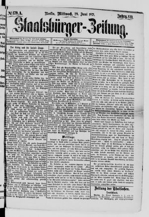 Staatsbürger-Zeitung vom 28.06.1871