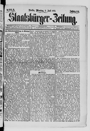 Staatsbürger-Zeitung vom 03.07.1871