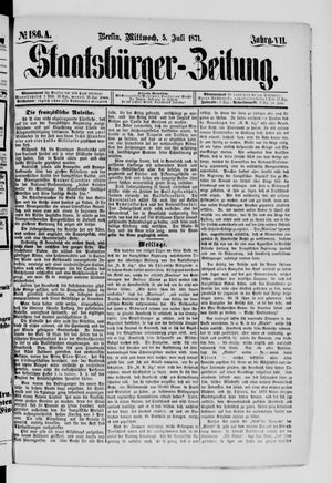 Staatsbürger-Zeitung on Jul 5, 1871