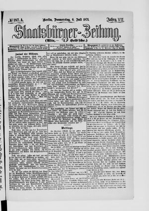 Staatsbürger-Zeitung vom 06.07.1871