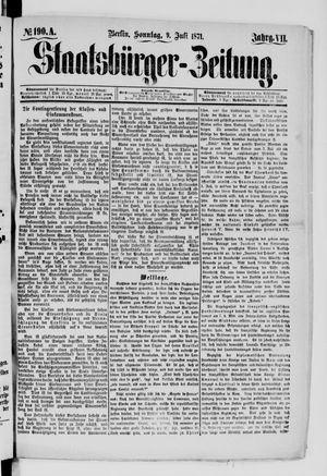 Staatsbürger-Zeitung vom 09.07.1871