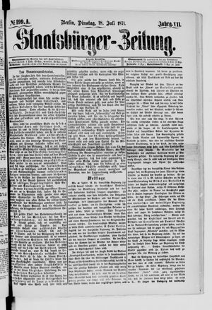 Staatsbürger-Zeitung vom 18.07.1871
