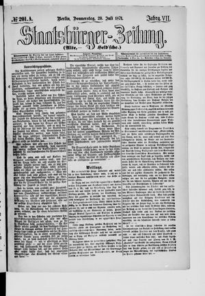 Staatsbürger-Zeitung vom 20.07.1871