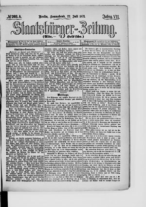Staatsbürger-Zeitung vom 22.07.1871