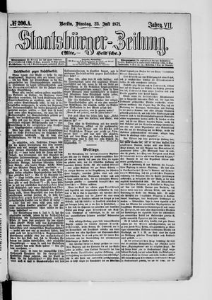 Staatsbürger-Zeitung vom 25.07.1871