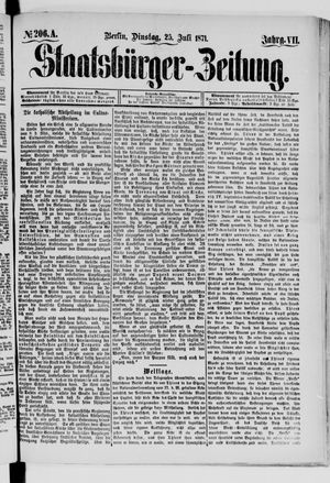 Staatsbürger-Zeitung vom 25.07.1871
