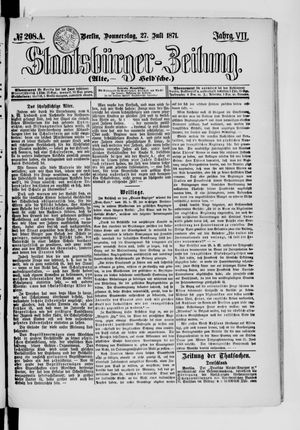 Staatsbürger-Zeitung vom 27.07.1871