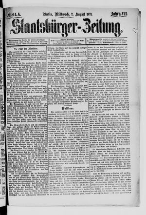 Staatsbürger-Zeitung vom 02.08.1871