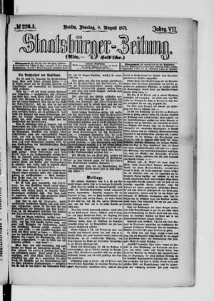 Staatsbürger-Zeitung vom 08.08.1871