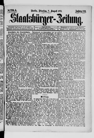 Staatsbürger-Zeitung vom 08.08.1871