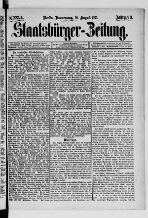 Staatsbürger-Zeitung vom 10.08.1871