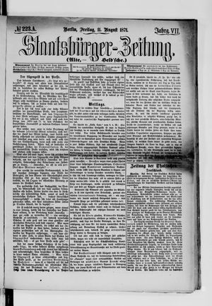 Staatsbürger-Zeitung on Aug 11, 1871