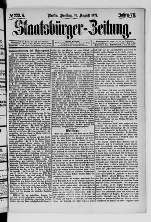 Staatsbürger-Zeitung on Aug 11, 1871